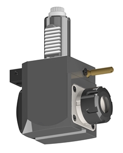 VDI 30, Angular Tool Holder, Sauter DIN 5480 Coupling, No Internal Cooling, Inverted Rotation - Right/100, ER25