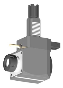 VDI 40, Angular Tool Holder, Haas Coupling, No Internal Cooling, Same Rotation Direction - 80/104.85, ER32