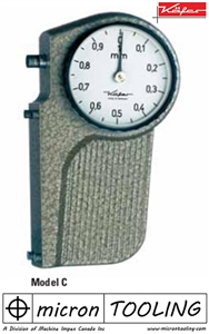 Saw Setting Dial Gauge Model C with flat contact point dial 4,8mm