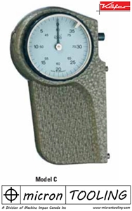 Saw Setting Dial Gauge Z Model C with flat contact point dia 4,8mm