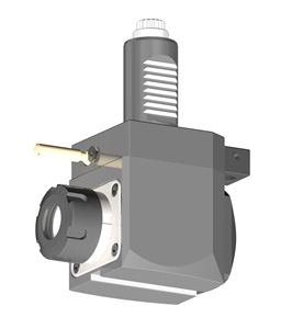 VDI 30, Angular Tool Holder, Sauter DIN 5480 Coupling, No Internal Cooling, Inverted Rotation - Left/55, ER25