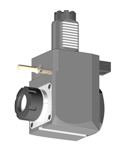 VDI 30, Angular Tool Holder, TOEM Coupling, No Internal Cooling, Inverted Rotation - Left/85, ER25