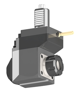 VDI 30, Angular & Offset Tool Holder, Sauter DIN 5482 Coupling, With Internal Cooling, Inverted Rotation, ER25