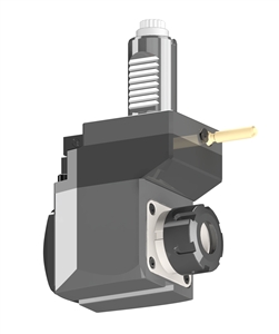 VDI 30, Angular & Offset Tool Holder, Sauter DIN 5480 Coupling, No Internal Cooling, Inverted Rotation, ER25