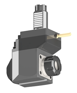 VDI 30, Angular & Offset Tool Holder, TOEM Coupling, With Internal Cooling, Inverted Rotation, ER25