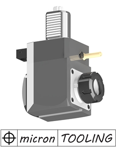 VDI 40, Angular Tool Holder, Sauter DIN 5482 Coupling, No Internal Cooling, ER25