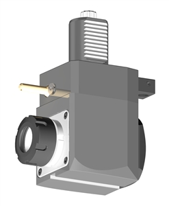 VDI 40, Angular Tool Holder, Sauter DIN 5482 Coupling, No Internal Cooling, ER25