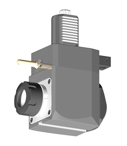 VDI 40, Angular Tool Holder, Sauter DIN 5482 Coupling, With Internal Cooling, ER25