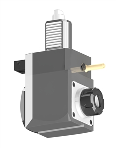 VDI 40, Angular Tool Holder, Duplomatic DIN 1809 Coupling, No Internal Cooling, ER25