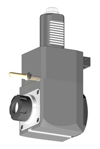 VDI 40, Angular Tool Holder, Sauter DIN 5480 Coupling, No Internal Cooling, ER25