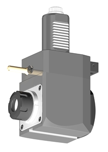 VDI 40, Angular Tool Holder, Sauter DIN 5480 Coupling, No Internal Cooling, ER25