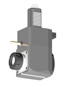 VDI 40, Angular Tool Holder, Sauter DIN 5480 Coupling, No Internal Cooling, Inverted Rotation - Left/100, ER32