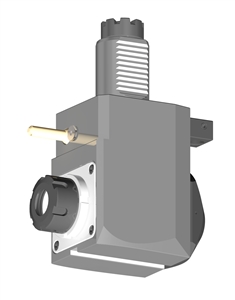 VDI 40, Angular Tool Holder, TOEM Coupling, With Internal Cooling, ER25