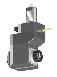 VDI 40, Angular & Offset Tool Holder, Sauter DIN 5480 Coupling, With Internal Cooling, Inverted Rotation, ER25