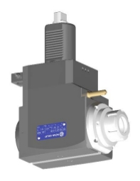 VDI 50, Angular Tool Holder, Duplomatic DIN 1809 Coupling, No Internal Cooling, Same Rotation - Right, ER32