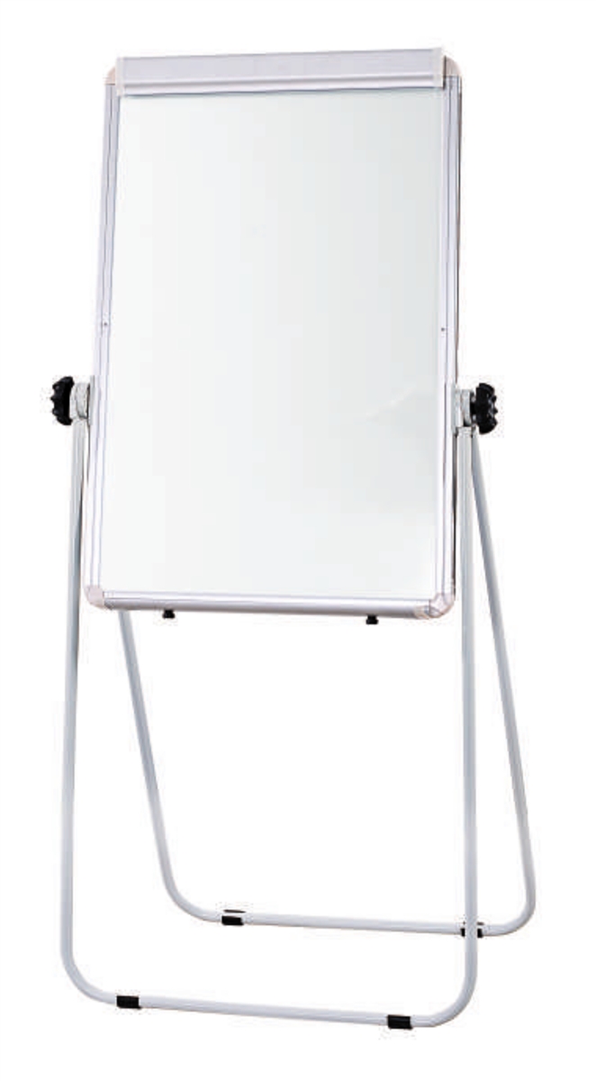 Flip Chart Easel with Double-Sided Whiteboard Magnetic Surface (folding leg  stand) - 2 x 3' (feet) - Micron Tooling